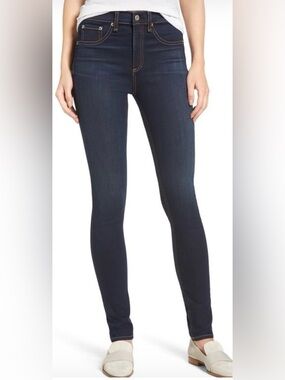 Rag and Bone High Rise Skinny Dark Indigo ‘Bedford’ Wash Size 31